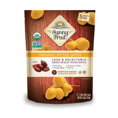 Sunny Fruit Organic Figs 5 Portion Packs 1.76 oz ( 50 g) Each